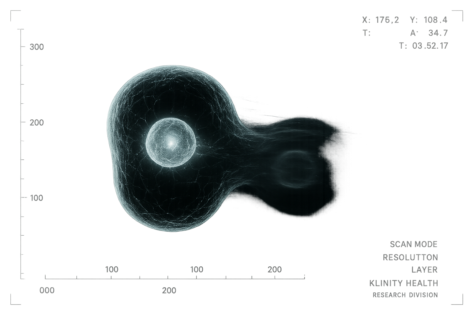 Abstract translucent cellular forms